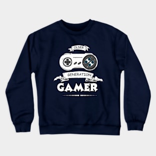 Video Older Generation Gamer Crewneck Sweatshirt